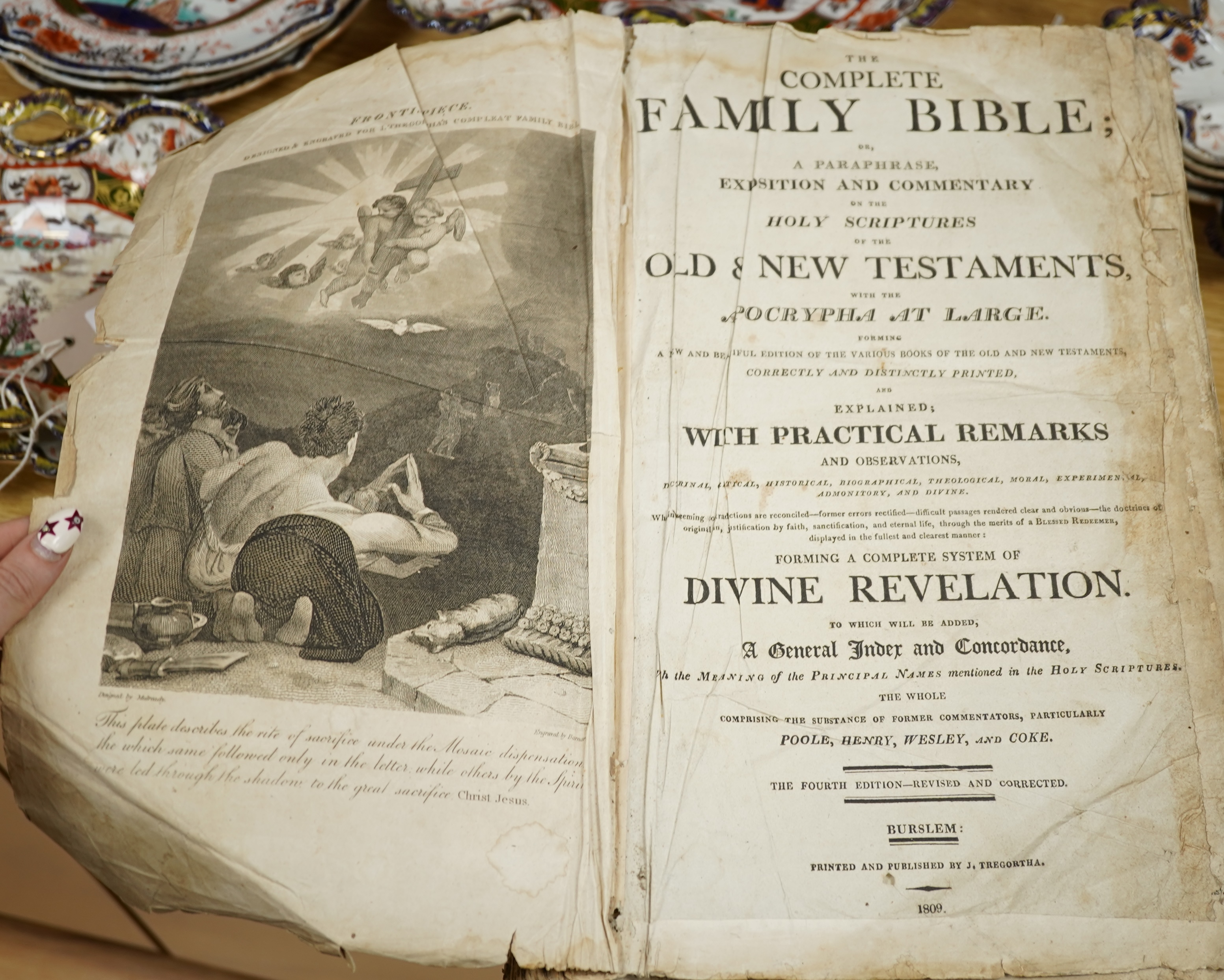 Cruden, Alexander - A Complete Concordance to the Holy Scriptures ... or a Dictionary and Alphabetical Index to the Bible ... to which is added, a Life of the Author, by Alexandere Chalmers ... portrait frontis.; old cal